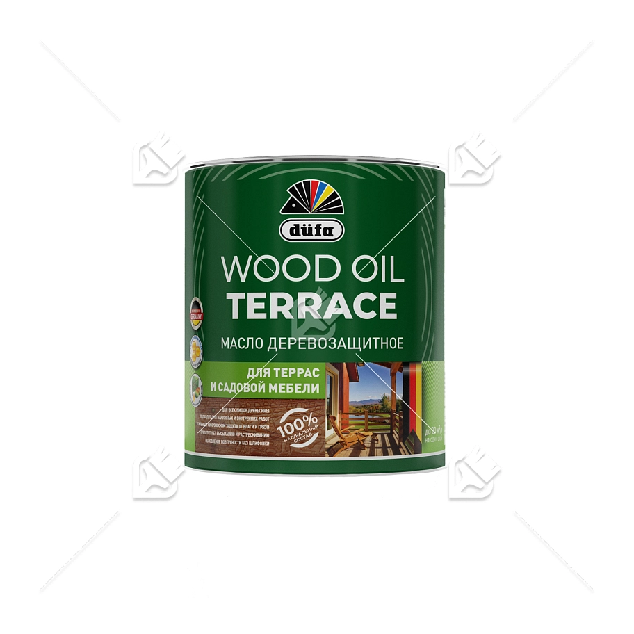 Масло деревозащитное для террас и садовой мебели Dufa Wood Oil Terrace палисандр 0,9л
