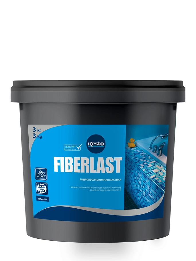 Мастика гидроизоляционная Kesto FIBERLAST  3 кг