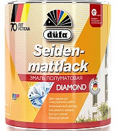 Эмаль универсальная Dufa Seidenmattlack полуматовая белая 2,5 л.