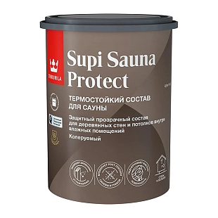Состав для сауны Tikkurila SUPI SAUNA PROTECT EP полуматовый 0,9л