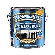 Краска для металлических поверхностей алкидная Hammerite гладкая коричневая 2,5 л