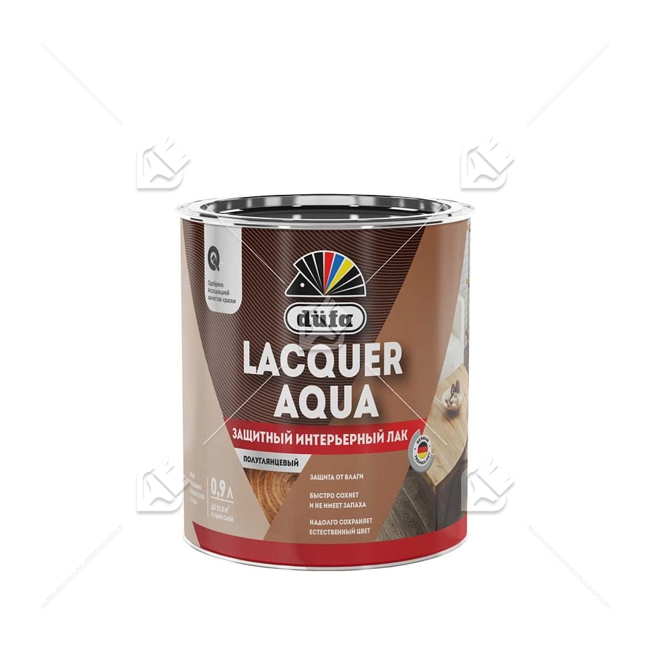 Лак интерьерный Dufa Lacquer Aqua полуглянцевый 0,9 л.