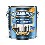 Краска для металлических поверхностей алкидная Hammerite гладкая RAL 9006 серебристая 2,2 л.