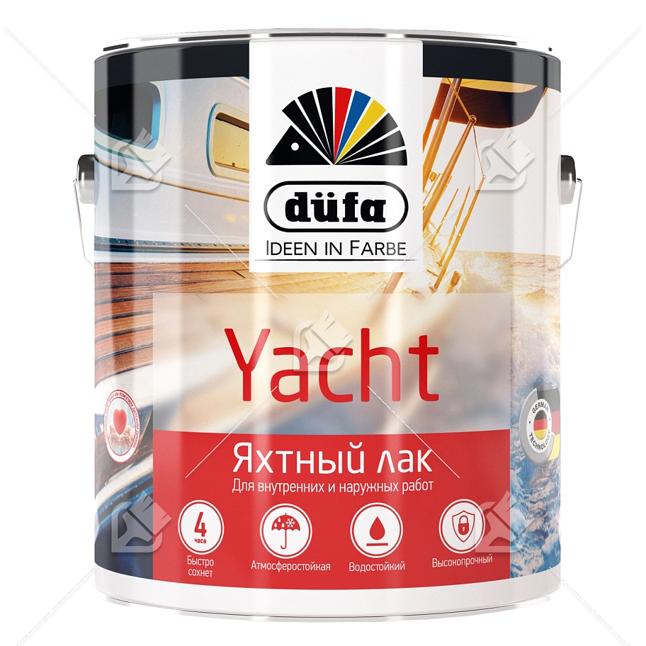 Dufa Лак YACHT яхтный полуматовый 10л