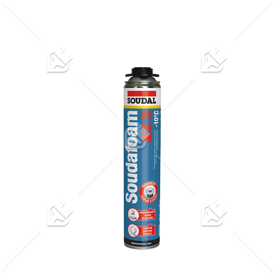 Пена профессиональная Soudal Soudafoam Maxi зимняя 870 мл. выход 70 л.