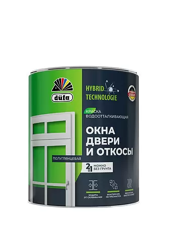 Dufa / Дюфа Эмаль для окон, дверей и откосов акриловая полуглянцевая Dufa / Дюфа Эмаль для окон, дверей и откосов акриловая полуглянцевая