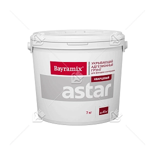 Bayramix Astar грунт с кварцевым наполнителем для внутренних и наружных работ 7кг (В1-белая база)