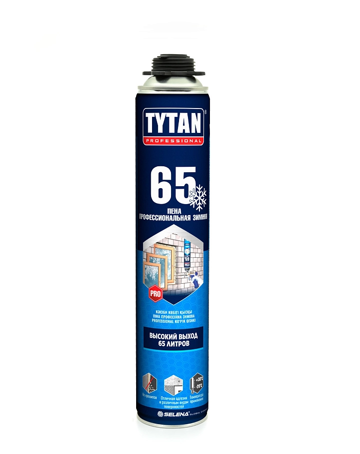 Пена профессиональная Tytan Professional 65 зимняя 750 мл. выход 65 л.