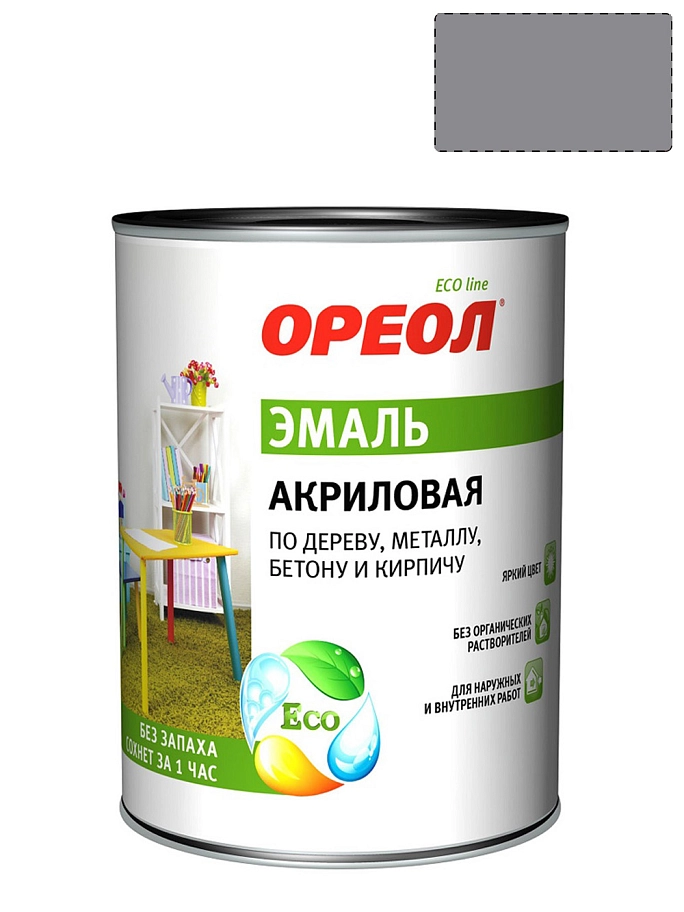 Ореол Эмаль универсальная акриловая глянцевая