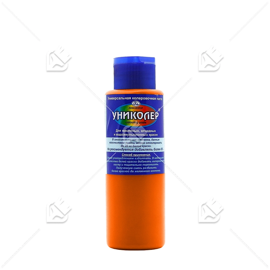 Паста колеровочная универсальная Аква-Колор Униколер 5.2 красно-оранжевая 100 мл.