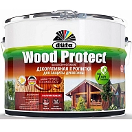 Пропитка декоративная для защиты древесины Dufa Wood Protect орех 10 л